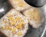 A picture of step 3 of Cheese spread corn toast 🌽.