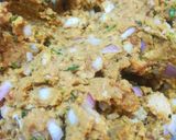 A picture of step 5 of Crispy chana squares.