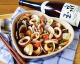 [玉泉清酒]清酒蒜蒸中卷蛤蜊的食譜步驟9照片