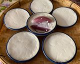 A picture of step 3 of Purple Sweet Potato Coconut Pudding Cups (Khanom Tuay Man Muang).