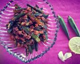 A picture of step 6 of Tawa fry bhindi.