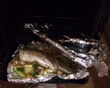 A picture of step 1 of Steamed trout in the oven.