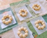 日式波堤甜甜圈（巧克力、覆盆莓、抹茶、椰子、蜂蜜）的食譜步驟4照片