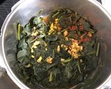 A picture of step 1 of Sarson Da Saag.