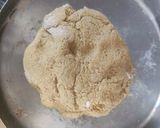 A picture of step 2 of Dudhi na Muthiya.