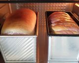 Foto langkah ke 4 dari resep Swirl Loaf Bread - roti tawar ubi ungu 2 motif.