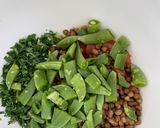 A picture of step 3 of Grilled chicken and green lentil salad.