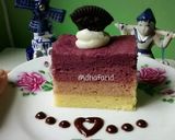 Foto langkah ke 9 dari resep Ombre Cake Steamed Ekonomis.