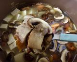 รูปขั้นตอนการทำที่ 2 ของ ข้าวต้มหมีสูตร1(แบล็คฟอร์เรสต์เบคอนหมูกรอบเต้าหู้แครอทและเห็ดเชมปิญอง)