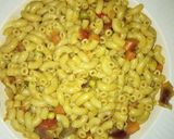 A picture of step 5 of Jallop macroni.