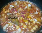 A picture of step 4 of Zero Oil / Ghee Chana Masala with Puri.