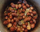 Une image de l'étape 7 de Rougail saucisses.