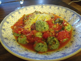 Ñoquis de ricota espinaca nuez y parmesano