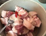 Hình bước làm 1 của món Thịt heo kho cay