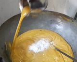 நெய் மைசூர் பாகு(ghee mysorepak recipe in tamil) ரெசிபி ஸ்டேப் 6 புகைப்படம்