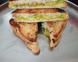 A picture of step 3 of Avocado cheese sandwich.