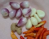 Foto langkah ke 1 dari resep Pepes Tahu Jamur Kemangi.