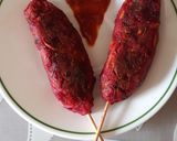 A picture of step 4 of Beetroot kebabs.