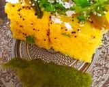 A picture of step 9 of Khaman Dhokla.