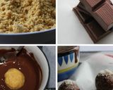 A picture of step 2 of Besan and Coconut Truffle {Fusion recipe}.