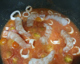 Foto del paso 5 de la receta: Linguine con calamari e gamberi