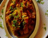 A picture of step 4 of Drumstick in coconut gravy.