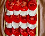 A picture of step 3 of Quick Caprese Puff Pastry Pizza with Basil Pesto by TastyPinch.