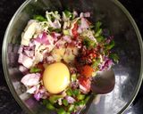 A picture of step 3 of Cabbage Omelette.