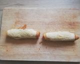 Une image de l'étape 4 de Roulés de brioche perdu, fourés à la pâte à tartiner vegan.
