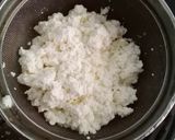 A picture of step 2 of Chhena Poda.