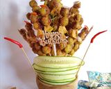 Foto langkah ke 14 dari resep Sate Tempe Sayur Bumbu Kacang.