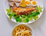 Hình bước làm 3 của món Cá hồi áp chảo