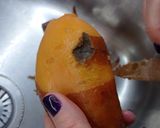 Foto del passaggio 2 della ricetta Patata dolce, caprino e pesci affumicati
