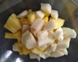 Une image de l'étape 1 de Fruit caramélisé au four.