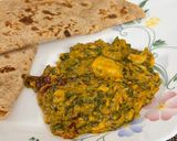 A picture of step 19 of Restaurant Style Lasooni Methi with Spring Onions & Nutty Paste.