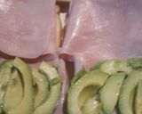 A picture of step 2 of Avocado and Ham.