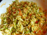 Salsa de crema y zapallo italiano