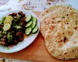 A picture of step 3 of Fried kelaji with tawa naan.