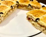 A picture of step 14 of Focaccia with stuffed chicken.