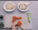 รูปขั้นตอนการทำที่ 1 ของ เต้าหู้ยัดไส้ สูตรสุขภาพ เครื่องปรุงน้อยมากค่ะ เป็นอาหารเจก็ได้
