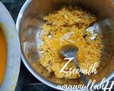 A picture of step 1 of Mango Zarda or Aamras Zarda Pulao.