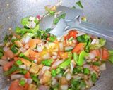 A picture of step 7 of Vegetable sevaie.