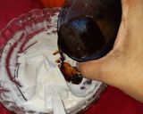 A picture of step 9 of Sugarfree coffee cheesecake no bake.