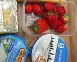 Foto langkah ke 1 dari resep Cheese Cake Strawberry Mascarpone.