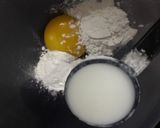 A picture of step 1 of Souffle Pancakes.