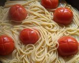 A picture of step 2 of Spicy Arrabbiata Spaghetti with Olives.
