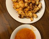 A picture of step 2 of Air fried Coconut shrimp.