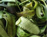 A picture of step 1 of Beerakai tokku pachadi (Ridge gourd Peel chutney).