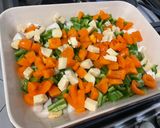 Une image de l'étape 10 de Légumes rôtis au four au brie et sauce prune.
