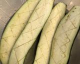Hình bước làm 1 của món Cà tím, miso nướng giấy nến